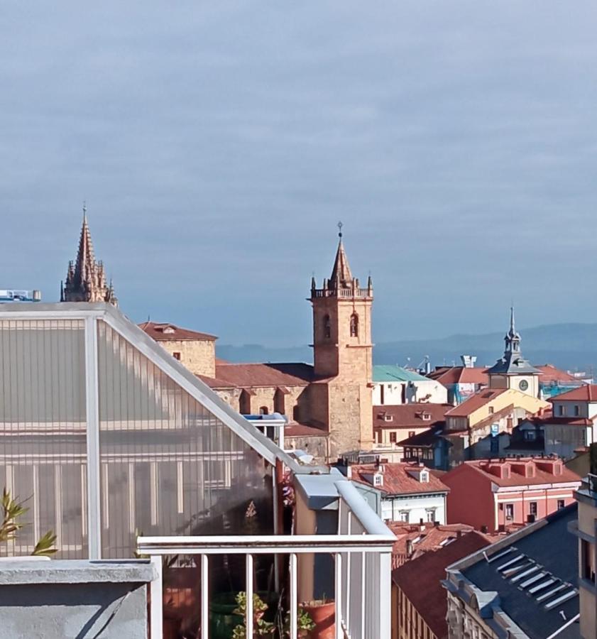 Ferienwohnung Atico Quintana II - Con Terraza, En El Centro Con Wifi Y Garaje Oviédo Exterior foto