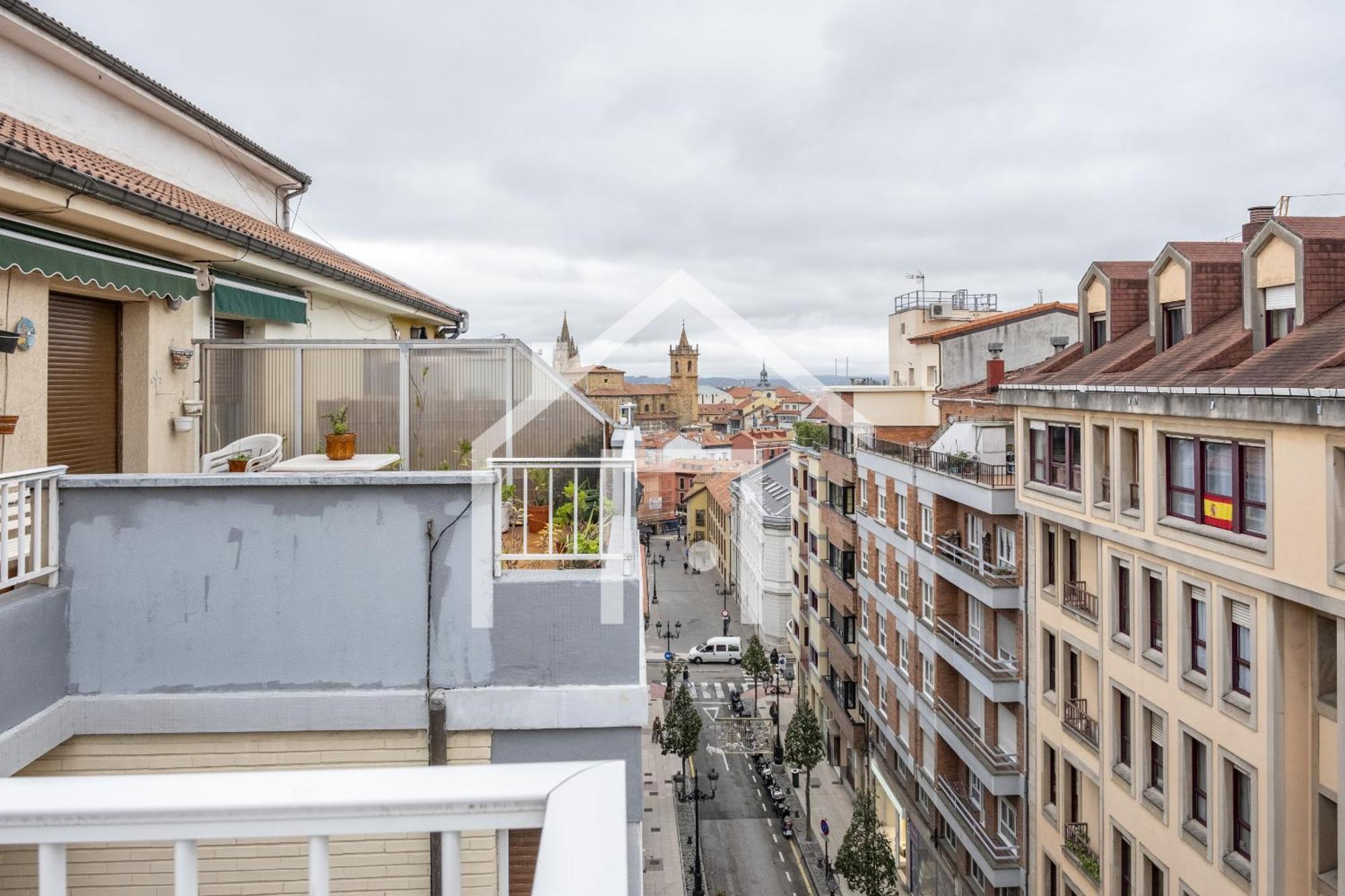 Ferienwohnung Atico Quintana II - Con Terraza, En El Centro Con Wifi Y Garaje Oviédo Exterior foto